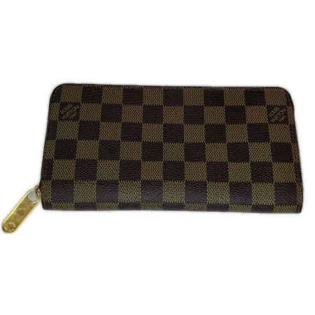  LOUIS VUITTON ルイヴィトン ダミエ ジッピーウォレット 長財布 N60015 ブラウン 角スレ・変色有