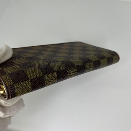  LOUIS VUITTON ルイヴィトン ダミエ ジッピーウォレット 長財布 N60015 ブラウン 角スレ・変色有