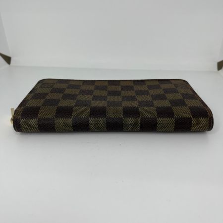  LOUIS VUITTON ルイヴィトン ダミエ ジッピーウォレット 長財布 N60015 ブラウン 角スレ・変色有