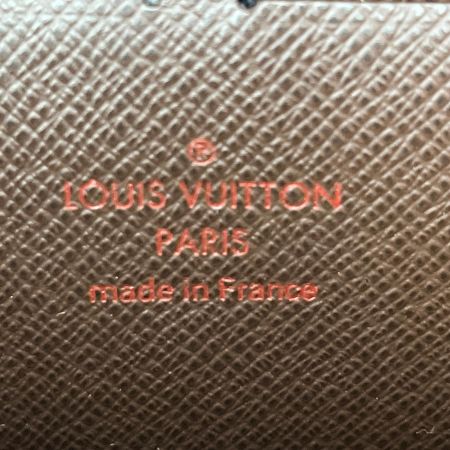  LOUIS VUITTON ルイヴィトン ダミエ ジッピーウォレット 長財布 N60015 ブラウン 角スレ・変色有