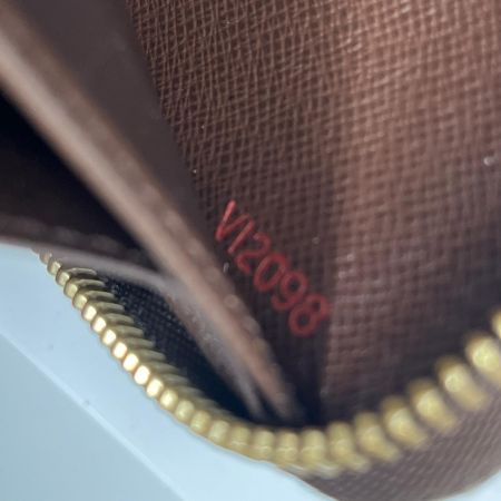  LOUIS VUITTON ルイヴィトン ダミエ ジッピーウォレット 長財布 N60015 ブラウン 角スレ・変色有