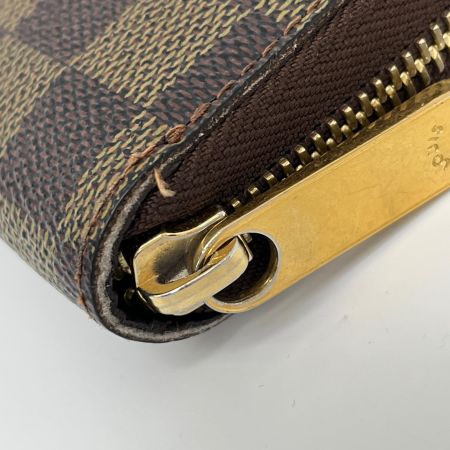  LOUIS VUITTON ルイヴィトン ダミエ ジッピーウォレット 長財布 N60015 ブラウン 角スレ・変色有