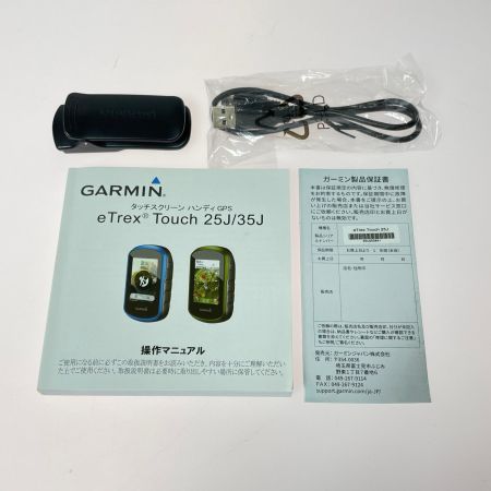  GARMIN eTrex Touch 25J 3軸コンパス内蔵カラータッチパネルハンドヘルドGPS 132518