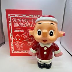 レトロ 佐藤製薬 サトコちゃん サンタクロース コインバンク 色褪せ有  汚れ有 Cランク