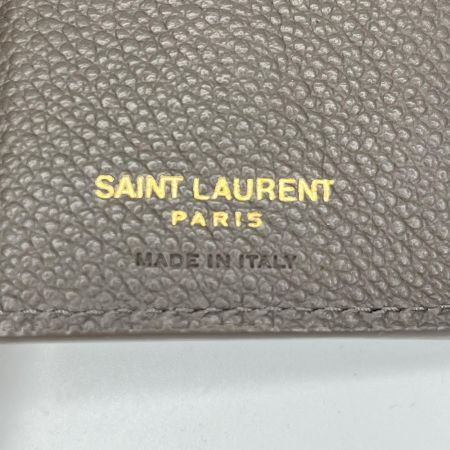 SAINT LAURENT Paris YSLライン オリガミ タイニーウォレット 3つ折り財布 TGN669959 グレー