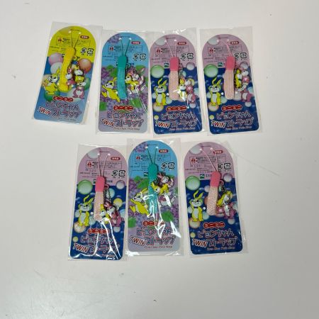 レトロ サトちゃん ピョンちゃん　ストラップ　キーホルダー　セット  キズ　汚れ　色褪せあり