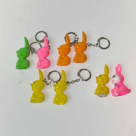 レトロ サトちゃん ピョンちゃん　ストラップ　キーホルダー　セット  キズ　汚れ　色褪せあり