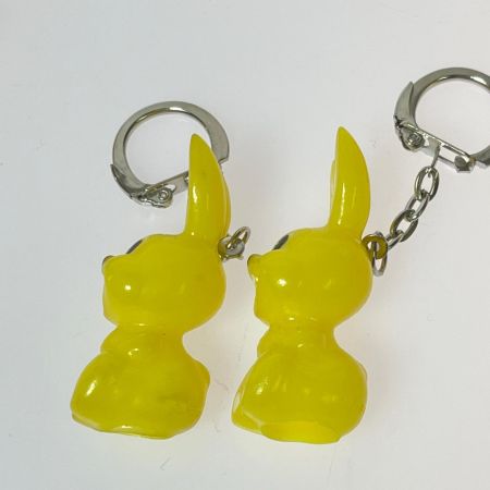 レトロ サトちゃん ピョンちゃん　ストラップ　キーホルダー　セット  キズ　汚れ　色褪せあり