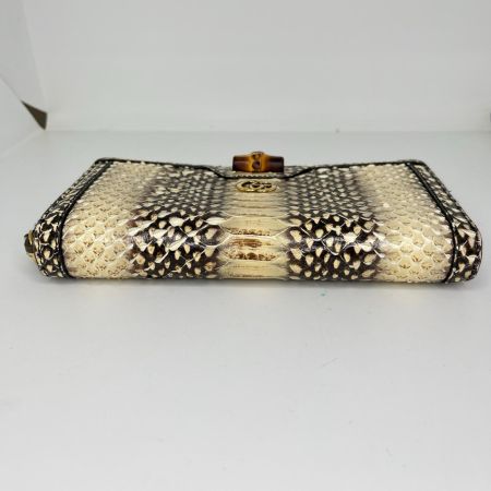 GUCCI グッチ バンブー ダイアナコンチネンタル 長財布 658634 アイボリー x ブラック