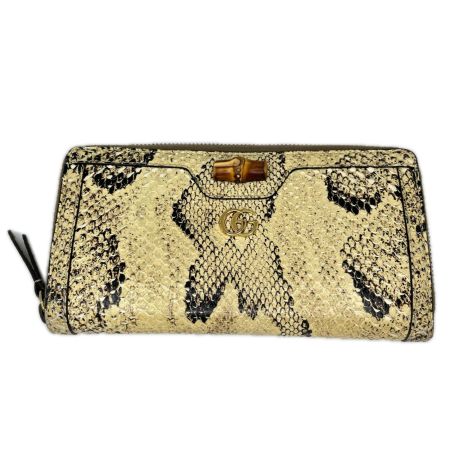 GUCCI グッチ バンブー ダイアナ コンチネンタル 長財布 658634 アイボリー