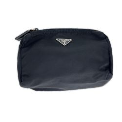 PRADA プラダ ナイロン コスメポーチ ブラック Bランク