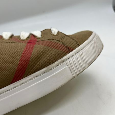 BURBERRY LONDON バーバリーロンドン  チェック　スニーカー　箱付き　底裏汚れ　かかと減り有　使用感有