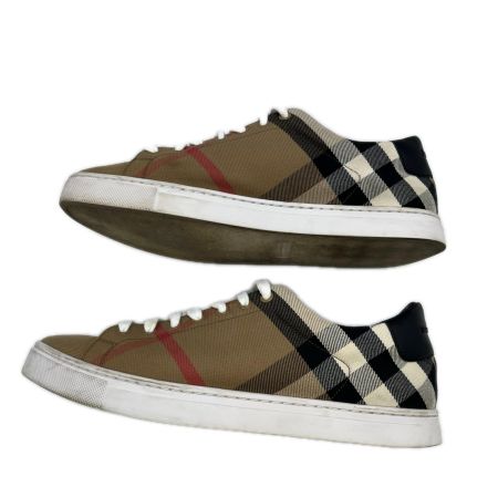 BURBERRY LONDON バーバリーロンドン  チェック　スニーカー　箱付き　底裏汚れ　かかと減り有　使用感有