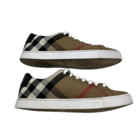 BURBERRY LONDON バーバリーロンドン  チェック　スニーカー　箱付き　底裏汚れ　かかと減り有　使用感有