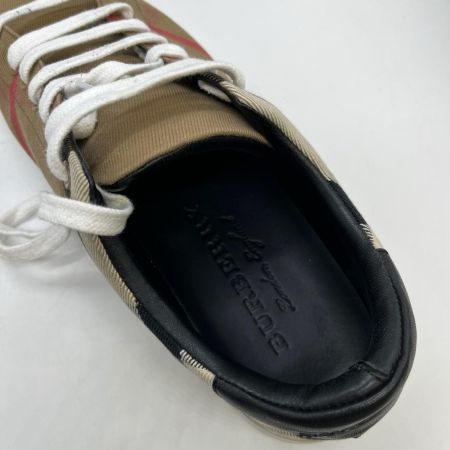 BURBERRY LONDON バーバリーロンドン  チェック　スニーカー　箱付き　底裏汚れ　かかと減り有　使用感有