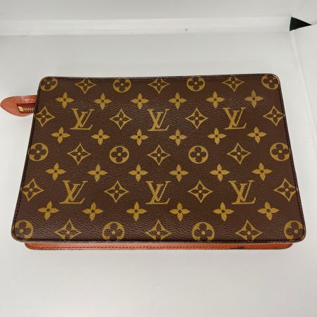 LOUIS VUITTON ルイヴィトン モノグラム ポシェットオム セカンドバッグ M51795 ブラウン