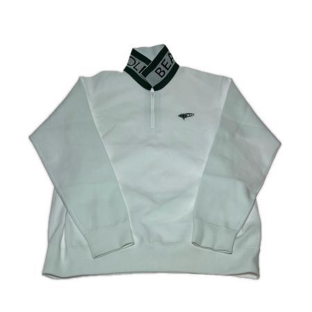 BEAMS GOLF ビームスゴルフ ORANGE LABEL 　襟裏ロゴ ハーフジップ ニット