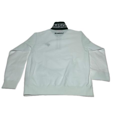 BEAMS GOLF ビームスゴルフ ORANGE LABEL 　襟裏ロゴ ハーフジップ ニット