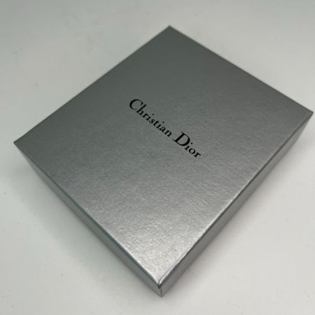 Christian Dior クリスチャンディオール イヤリング 丸形 ロゴ 箱付 シルバー