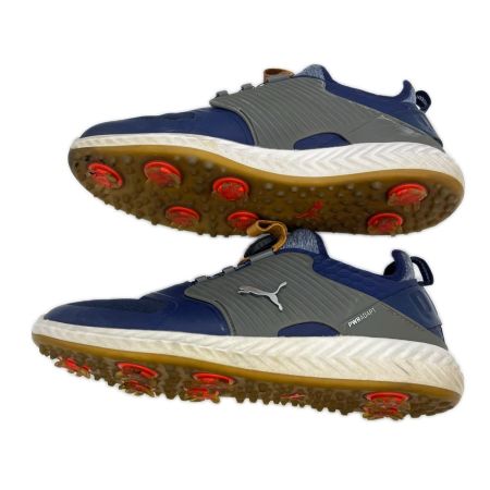 PUMA プーマ ゴルフ イグナイト パワーアダプト ケージド ディスク スパイクシューズ 192236-04 サイズ２７cm　ネイビー