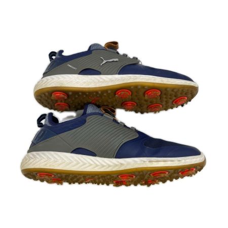 PUMA プーマ ゴルフ イグナイト パワーアダプト ケージド ディスク スパイクシューズ 192236-04 サイズ２７cm　ネイビー