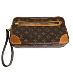 LOUIS VUITTON モノグラム マルリードラゴンヌGM セカンドバッグ M51825 ブラウン Cランク