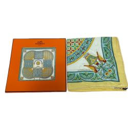 HERMES エルメス カレ90 CIELS BYZANTINS ビザンチンの空 シルク マルチカラー Bランク