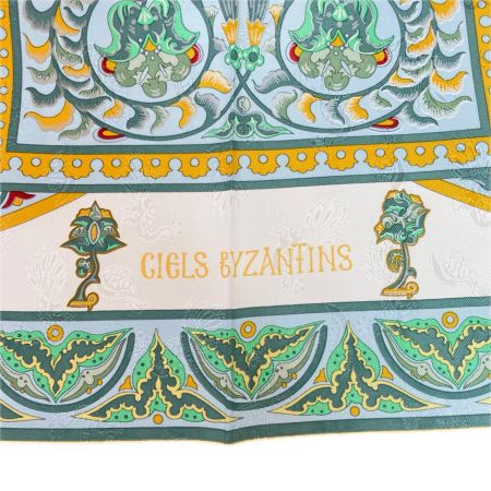 HERMES エルメス カレ90 CIELS BYZANTINS ビザンチンの空 シルク マルチカラー