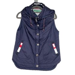 TOMMY HILFIGER トミーヒルフィガー ナイロンベスト THLA761　サイズL ネイビー Bランク