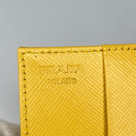 PRADA プラダ カードケース 名刺入れ 箱付 M504 イエロー