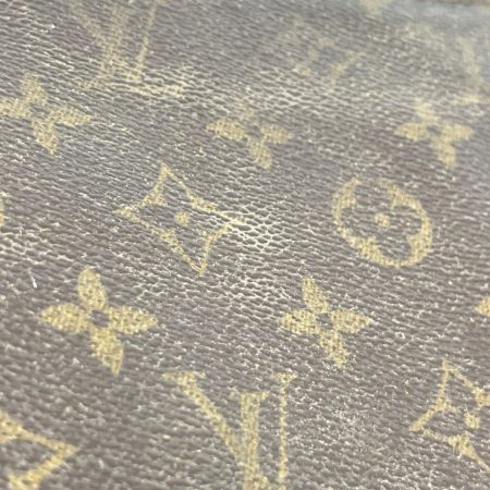 LOUIS VUITTON ルイヴィトン モノグラム ポッシュ・トワレット セカンドバッグ M47542 ブラウン ファスナー部分破損有