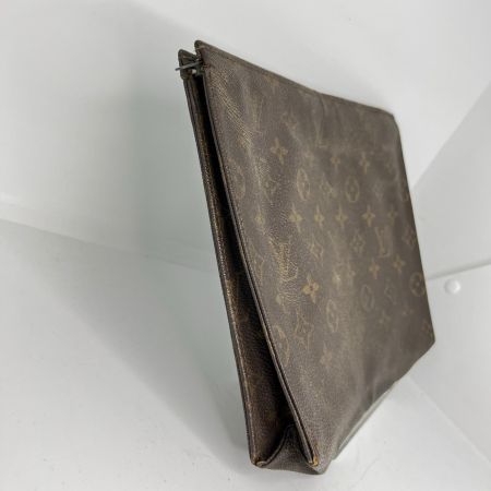 LOUIS VUITTON ルイヴィトン モノグラム ポッシュ・トワレット セカンドバッグ M47542 ブラウン ファスナー部分破損有