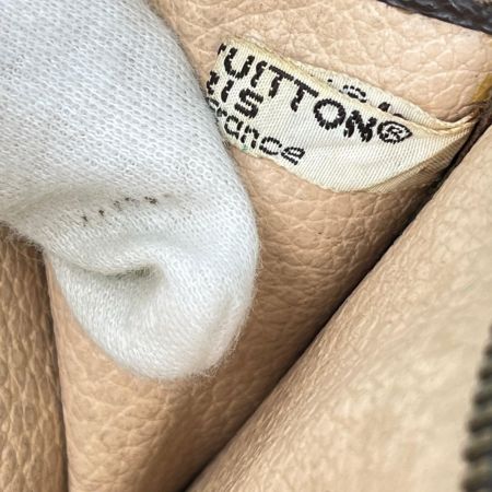 LOUIS VUITTON ルイヴィトン モノグラム ポッシュ・トワレット セカンドバッグ M47542 ブラウン ファスナー部分破損有