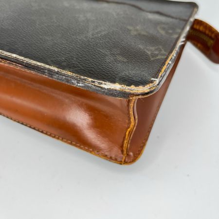 LOUIS VUITTON ルイヴィトン モノグラム ポシェットオム セカンドバッグ M51795 ブラウン