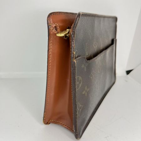 LOUIS VUITTON ルイヴィトン モノグラム ポシェットオム セカンドバッグ M51795 ブラウン