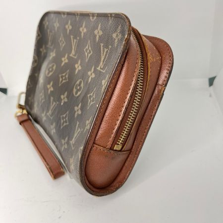 LOUIS VUITTON ルイヴィトン モノグラム オルセー セカンドバッグ M51790 ブラウン 剥がれ有