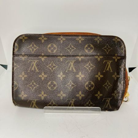 LOUIS VUITTON ルイヴィトン モノグラム オルセー セカンドバッグ M51790 ブラウン 剥がれ有