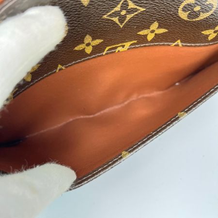 LOUIS VUITTON ルイヴィトン モノグラム オルセー セカンドバッグ M51790 ブラウン 剥がれ有
