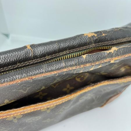 LOUIS VUITTON ルイヴィトン モノグラム コンピエーニュ セカンドバッグ M51845 ブラウン ジャンク品 ファスナー破損