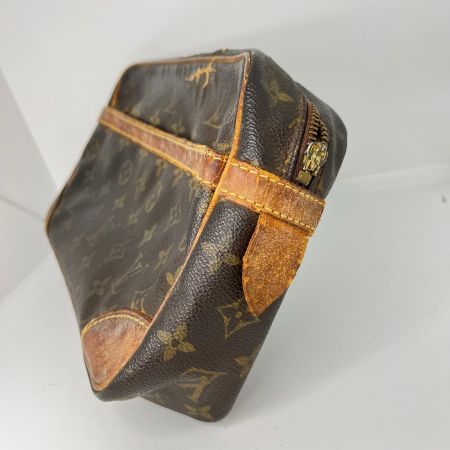 LOUIS VUITTON ルイヴィトン モノグラム コンピエーニュ セカンドバッグ M51845 ブラウン ジャンク品 ファスナー破損