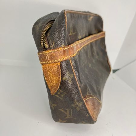 LOUIS VUITTON ルイヴィトン モノグラム コンピエーニュ セカンドバッグ M51845 ブラウン ジャンク品 ファスナー破損