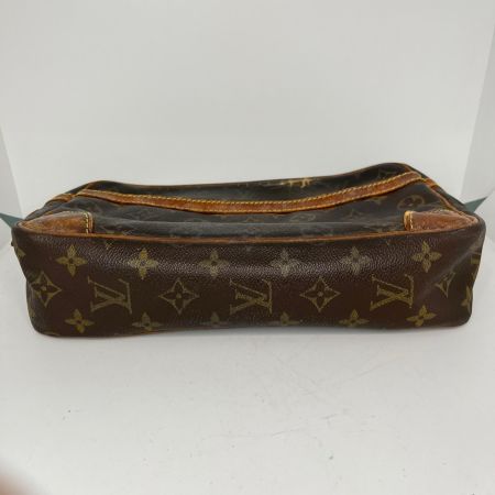 LOUIS VUITTON ルイヴィトン モノグラム コンピエーニュ セカンドバッグ M51845 ブラウン ジャンク品 ファスナー破損