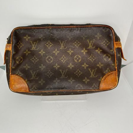 LOUIS VUITTON ルイヴィトン モノグラム コンピエーニュ セカンドバッグ M51845 ブラウン ジャンク品 ファスナー破損