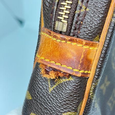LOUIS VUITTON ルイヴィトン モノグラム マルリードラゴンヌGM セカンドバッグ M51825 ブラウン ジャンク品 ファスナー引手・ストラップ欠品