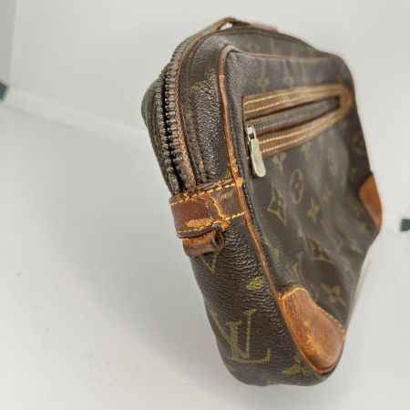LOUIS VUITTON ルイヴィトン モノグラム マルリードラゴンヌGM セカンドバッグ M51825 ブラウン ファスナー破損有 ジャンク品