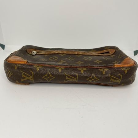 LOUIS VUITTON ルイヴィトン モノグラム マルリードラゴンヌGM セカンドバッグ M51825 ブラウン ファスナー破損有 ジャンク品