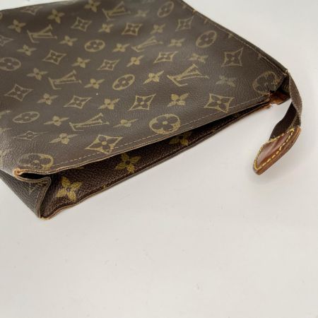 LOUIS VUITTON ルイヴィトン モノグラム ポッシュ・トワレット 26 コスメポーチ M47542 ブラウン ジャンク品