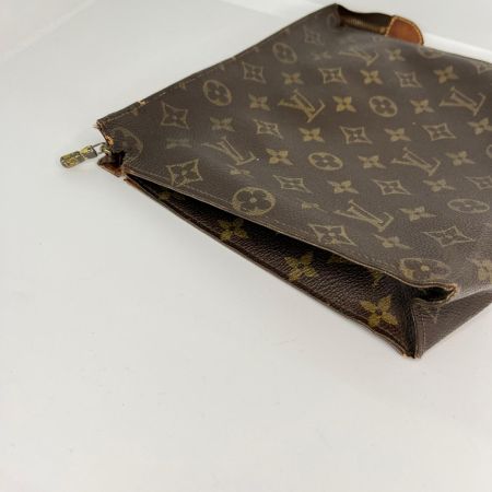 LOUIS VUITTON ルイヴィトン モノグラム ポッシュ・トワレット 26 コスメポーチ M47542 ブラウン ジャンク品