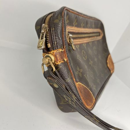 LOUIS VUITTON ルイヴィトン モノグラム マルリードラゴンヌGM セカンドバッグ M51825 ブラウン ベタつき有
