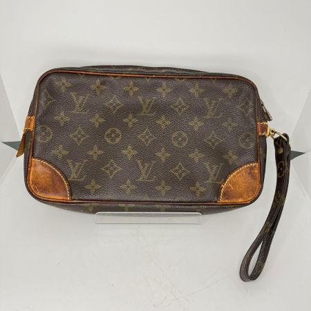 LOUIS VUITTON ルイヴィトン モノグラム マルリードラゴンヌGM セカンドバッグ M51825 ブラウン ベタつき有
